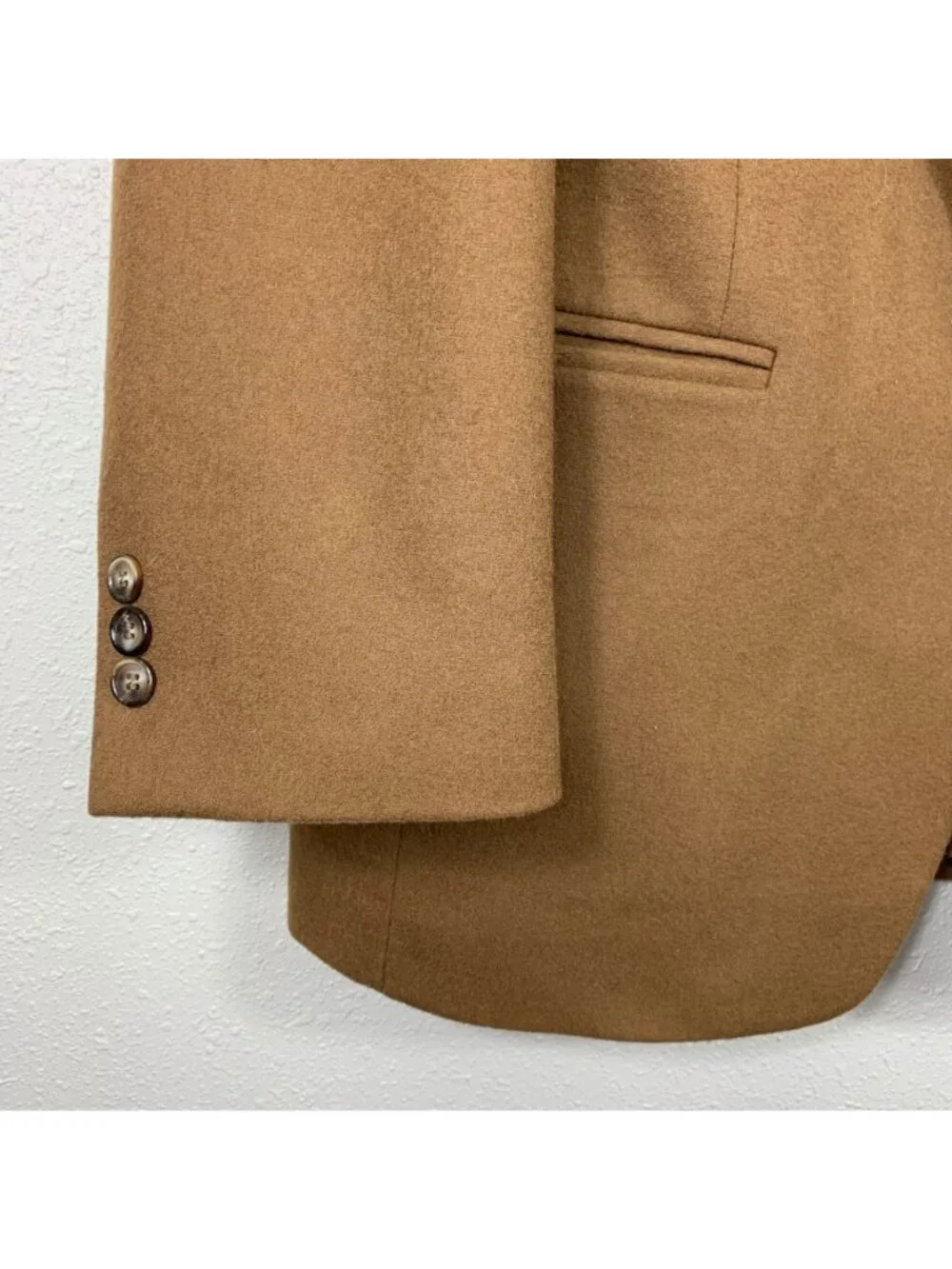 VTG Vito Rufolo Men’s 42RE Tan Wool Cashmere Blazer Italian Old Money